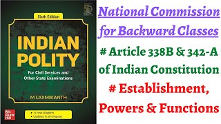 (V185) (National Commission for Backward Classes, Article 338B & 342-A) M. Laxmikanth Polity