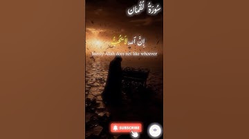 اكتب شيء تؤجر عليه 🤍 🤲🏻 #quran #اسلام #قرآن #راحة_نفسية #سورة_لقمان