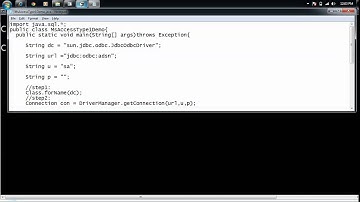 JDBC Type1 Driver Tutorial5 MsAccess