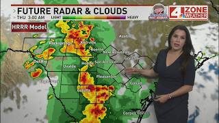 Risk for severe thunderstorms late tonight into Thursday