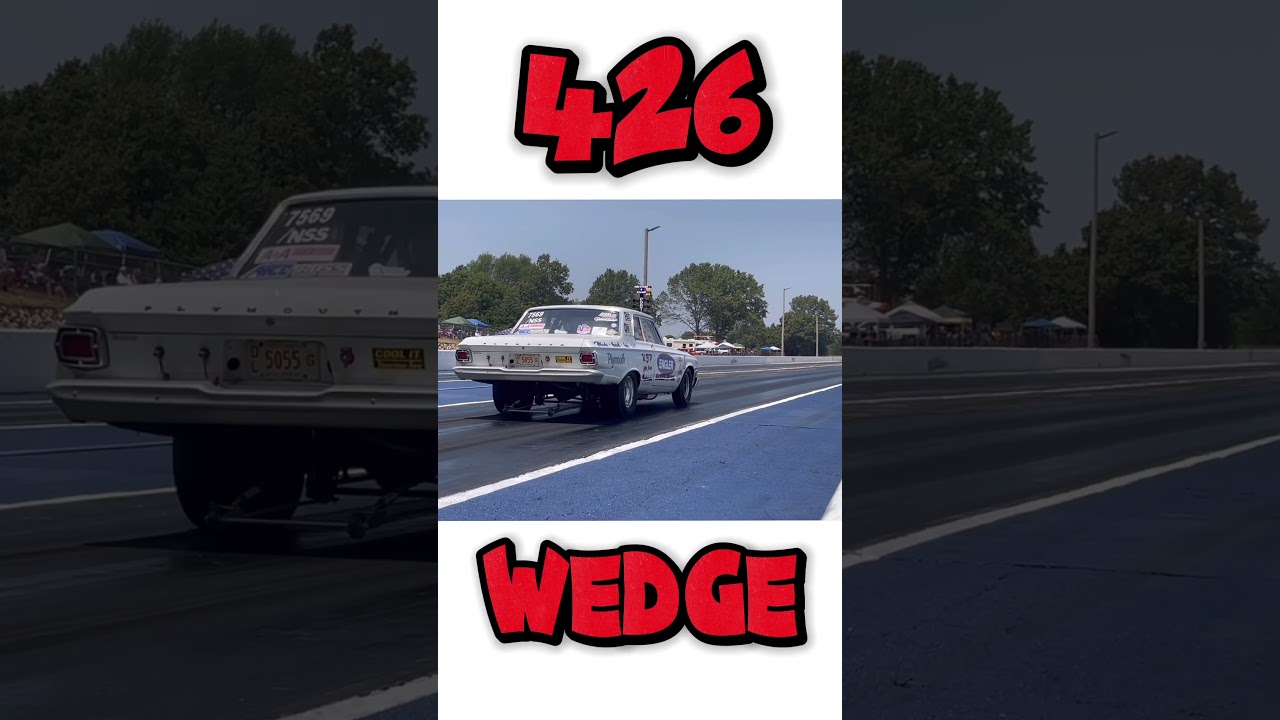 426 Wedge Super Stock Plymouth at the Dragstrip! 