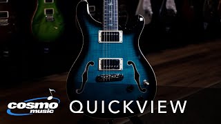 PRS SE Hollowbody II Piezo Electric Guitar in Peacock Blue Burst - Quickview