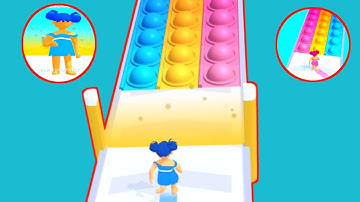 Pop It Run Satisfying Game - Gameplay Walkthrough - Episode 2 - All Levels - pop bubbles