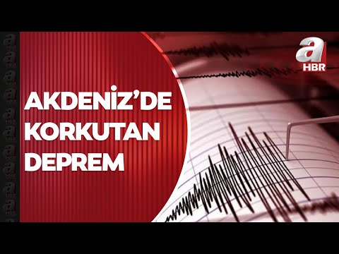 Akdeniz'de 5,4 büyüklüğünde korkutan deprem!