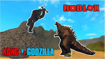 Kong 2021 Vs Godzilla 2014 Battle - Roblox Kaiju Universe