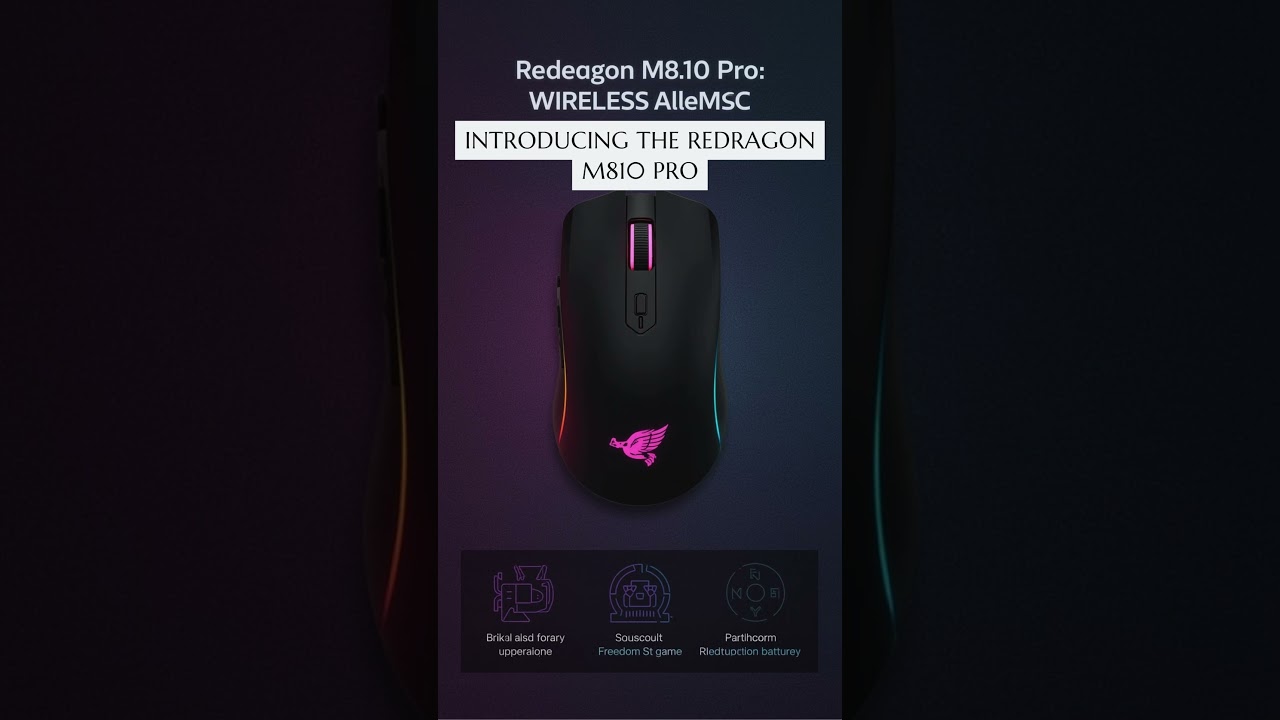 Limited Offer! Redragon M810 Pro Wireless Mouse – Battery 
