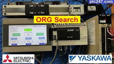 FX3G & Yaskawa Servo "ORG Search" Tutorial