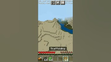 #minecraft  mlg with scaffolding