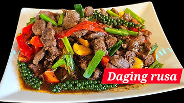 Masak Daging rusa#Black pepper sauce# Singapore style⁉️Sambil#cerita kisah dpt bunga#wild venison