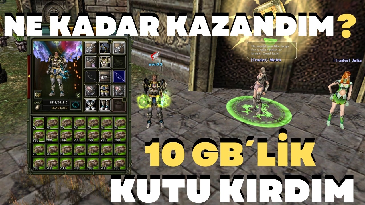 270 TANE YEŞİL KUTU KIRDIM.! NE KADAR İTEM ÇIKARTTIK.?| Knight Online [ OKÇU - ASAS SERİSİ #4  ]