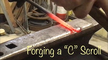 Blacksmithing - Forging a “C” scroll
