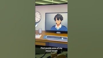 Puzzle room from my visual novel #gamedev #indiedev #visualnovel