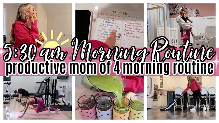 *NEW* 530 AM MORNING ROUTINE MOM OF 4 PRODUCTIVE MORNING ROUTINE TIFFANI BEASTON HOMEMAKING 2023 ☀️