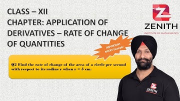 Find the rate of change of the area of a circle per second with respect to its radius r when r = 5..