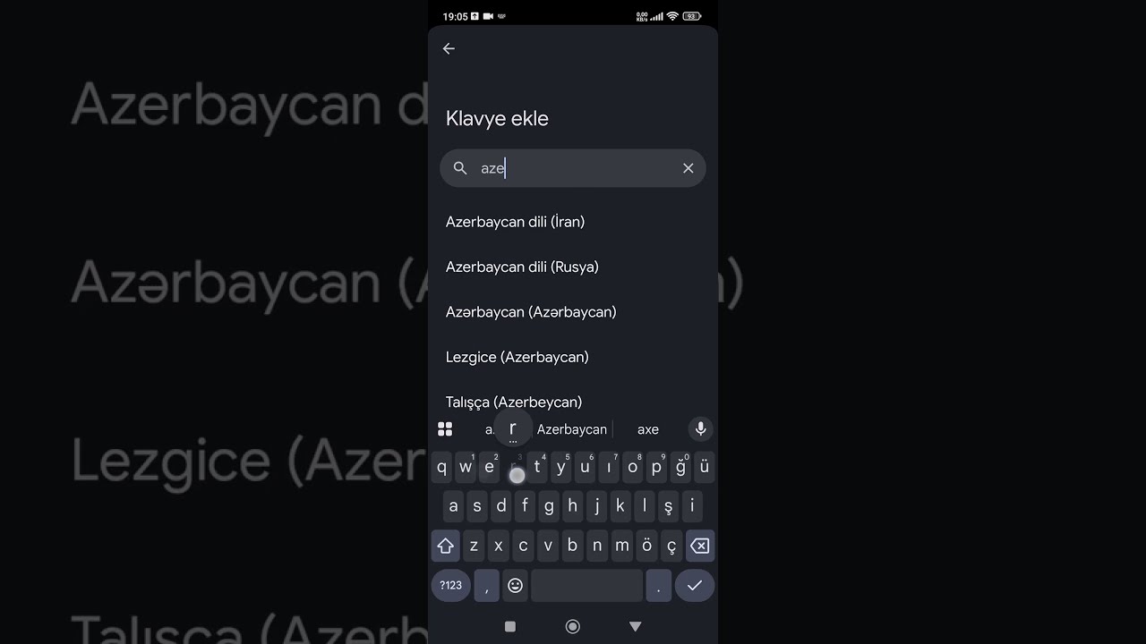 Gboard Dil Ekleme