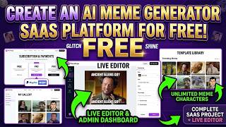 Free AI Meme Generator Website Tutorial | Build a Viral Meme SaaS Platform