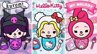 Тройняшек Разделили При Рождении: Kuromi, Hello Kitty, My Melody | Грустная История в ТОКА БОКА