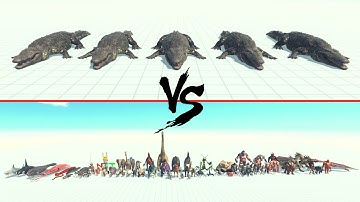 5x Purussaurus Vs All Units ARBS | Animal Revolt Battle Simulator