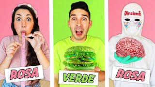 Mangiamo Solo Cibo Rosa Vs Cibo Verde Per 24 Ore Contro Il Dottor Timoti