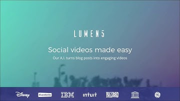 Lumen5: video creation platform driven by A.I.