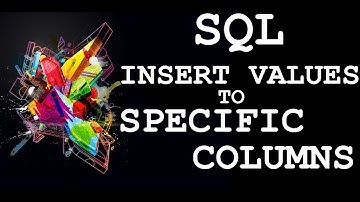SQL: Insert Data in Specific Columns of the Table using Insert Statement | SQL Server