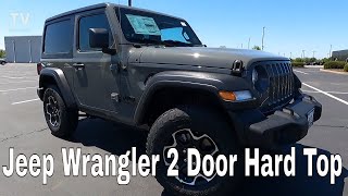 2021 Jeep Wrangler Sport 4X4 2 Door Hard Top Review in Sting-Gray - YouTube