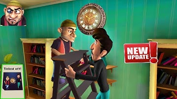 TICKED OFF! Scary Robber Home Clash | New Update! Antique Clock New Level (iOS, Android)