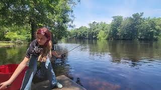 More fishing with Dakota at Dashers Landing on Highway 80