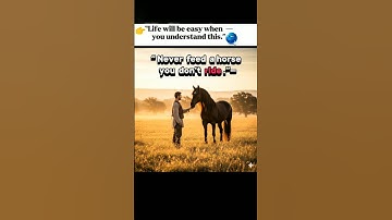 🐴 #NEVER #FEED #A #HORSE #YOU #DON