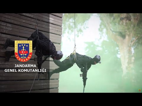 Foça Jandarma Komando Okulu Kuleden İniş Gösterisi