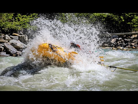 Whitewater Rafting at High Water - Kicking Horse River, Golden, BC, Canada