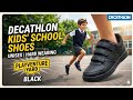 DECATHLON Kids' Unisex Hard Wearing Multisport School Shoes Playventure Yard - Black
