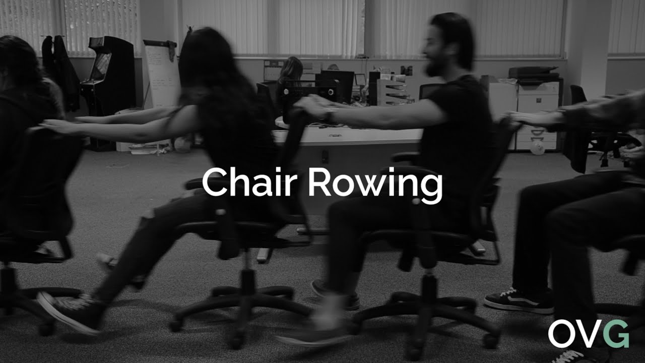 Chair Rowing Office Olympics Youtube