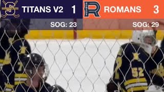 GBS Titans Varsity2 Black vs Chicago Central Romans - 2022-23 IHSHL Game #25 - 1/11/2023 7:10pm