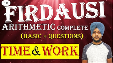Time and Work - Firdausi Course Complete Arithmetic || #afcatmaths #cdsmaths