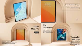 Tablet Pad Mock Up - App & Content Display (Ae, Pr, Dr, FCPX) screenshot 1