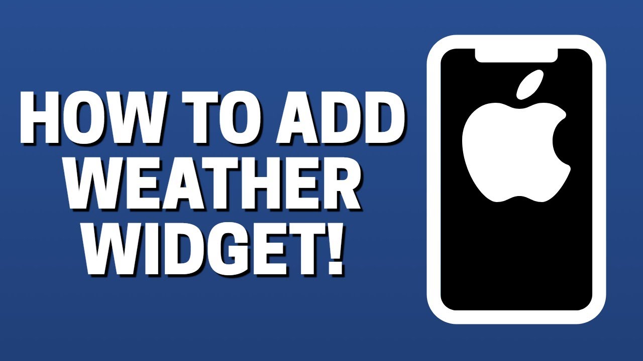 How To Add Weather Widget in iPhone ios14