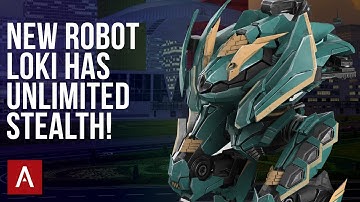 NEW Robot Loki Has Unlimited Stealth! | War Robots 4.9 Test Server Gameplay | WR