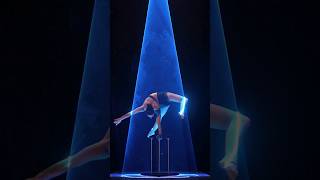 Laser meets Artistic 🤩#showact #laser #acrobatics #acro #circus #artist #showeffect #dance #act