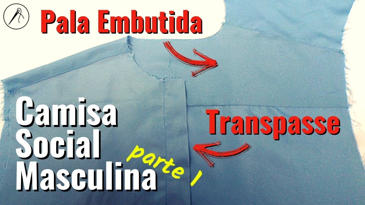 Como Costurar Camisa Social Masculina (parte 1) - Pala e Transpasse 👔
