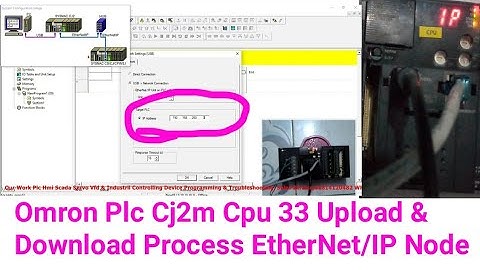 Omron Plc Cj2m Cpu 33 Upload & Download Process EtherNet/IP Node