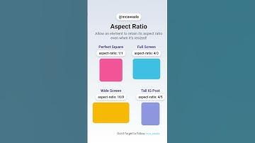 🎨✨Understanding aspect ratio in CSS helps you create responsive designs effortlessly!