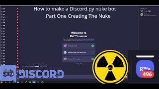 how to make a discord nuke bot with python Part 1 Nuking command