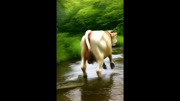 Buffalo chased by giant python| Elep This #youtubeshorts #shorts #animals