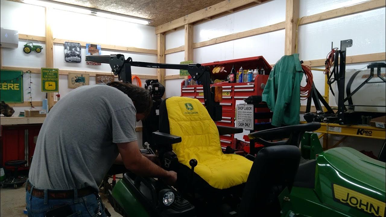 John Deere seat cover installation YouTube