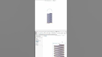Spring Design with hooks tutorial in Solidworks