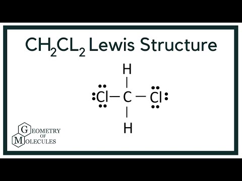 CH2Cl2 Lewis Structure (Dichloromethane) - YouTube