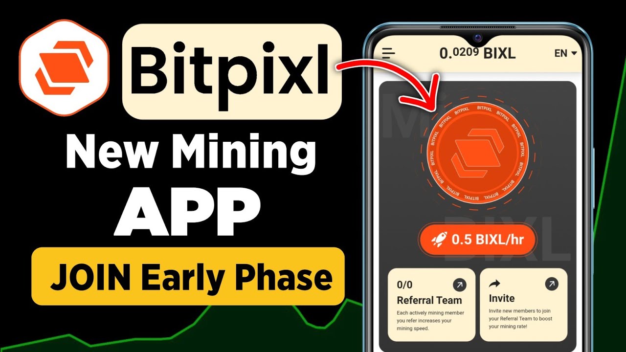 Bitpixl Free Mining App: Join Early Phase to Earn Big! 🚀
