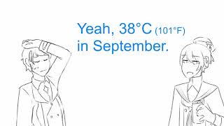 The sky won't make up its mind.