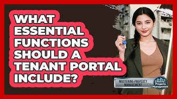 What essential functions should a tenant portal include?
